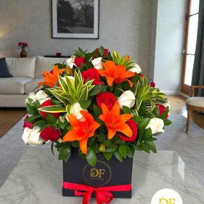 Arreglo de Rosas y Lirios