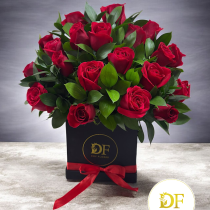 Arreglo de Rosas Rojas con Caja