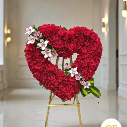 Arreglo Floral de Rosas y Orquídeas