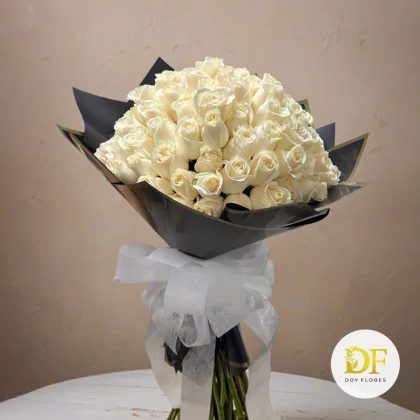 rosas blancas en medellin