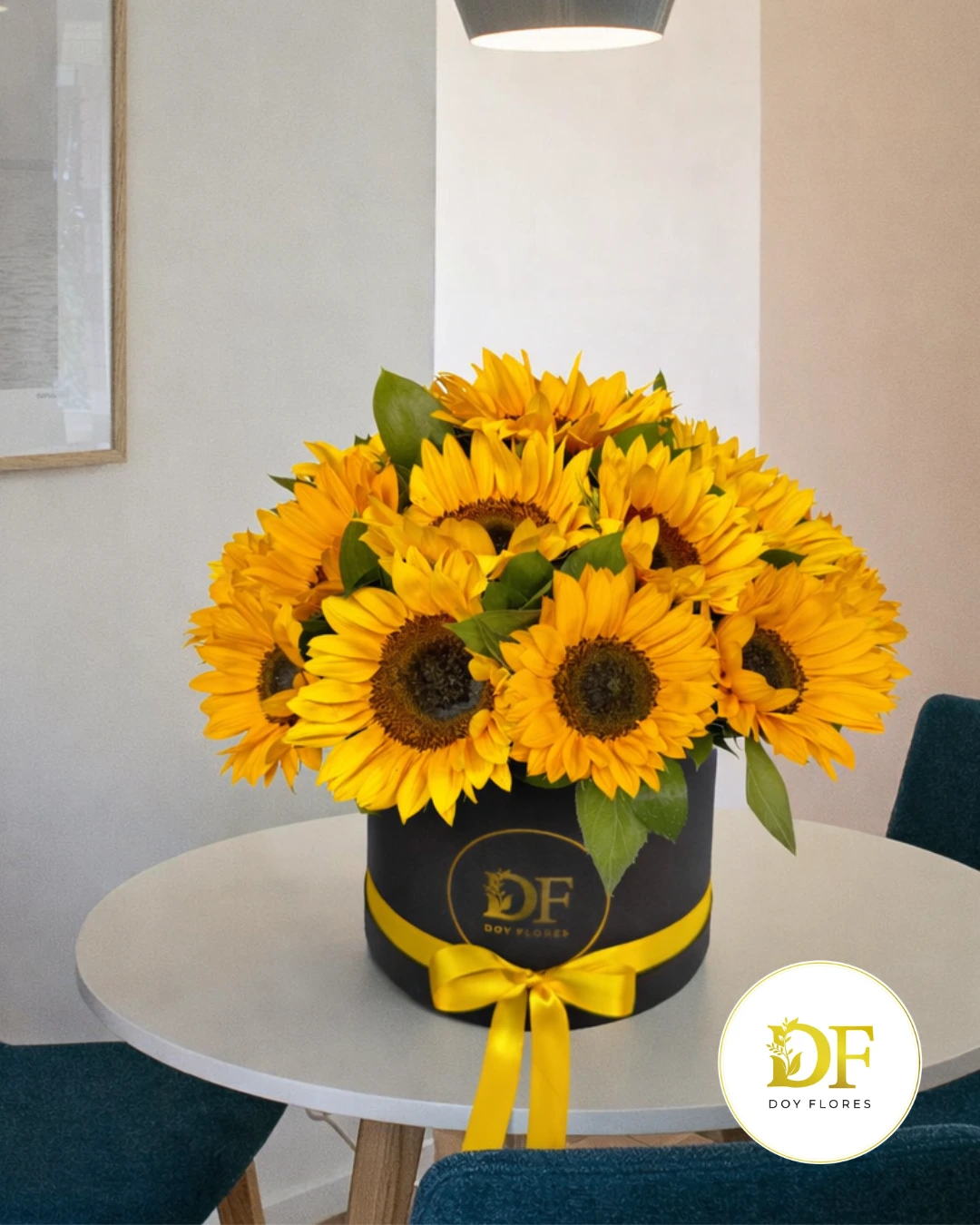 Arreglo de Girasoles en Caja