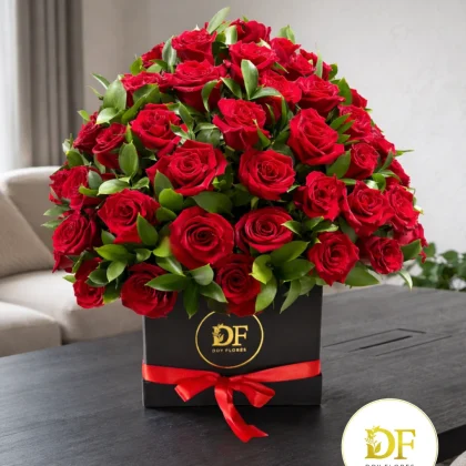 Caja Premium de Rosas Rojas