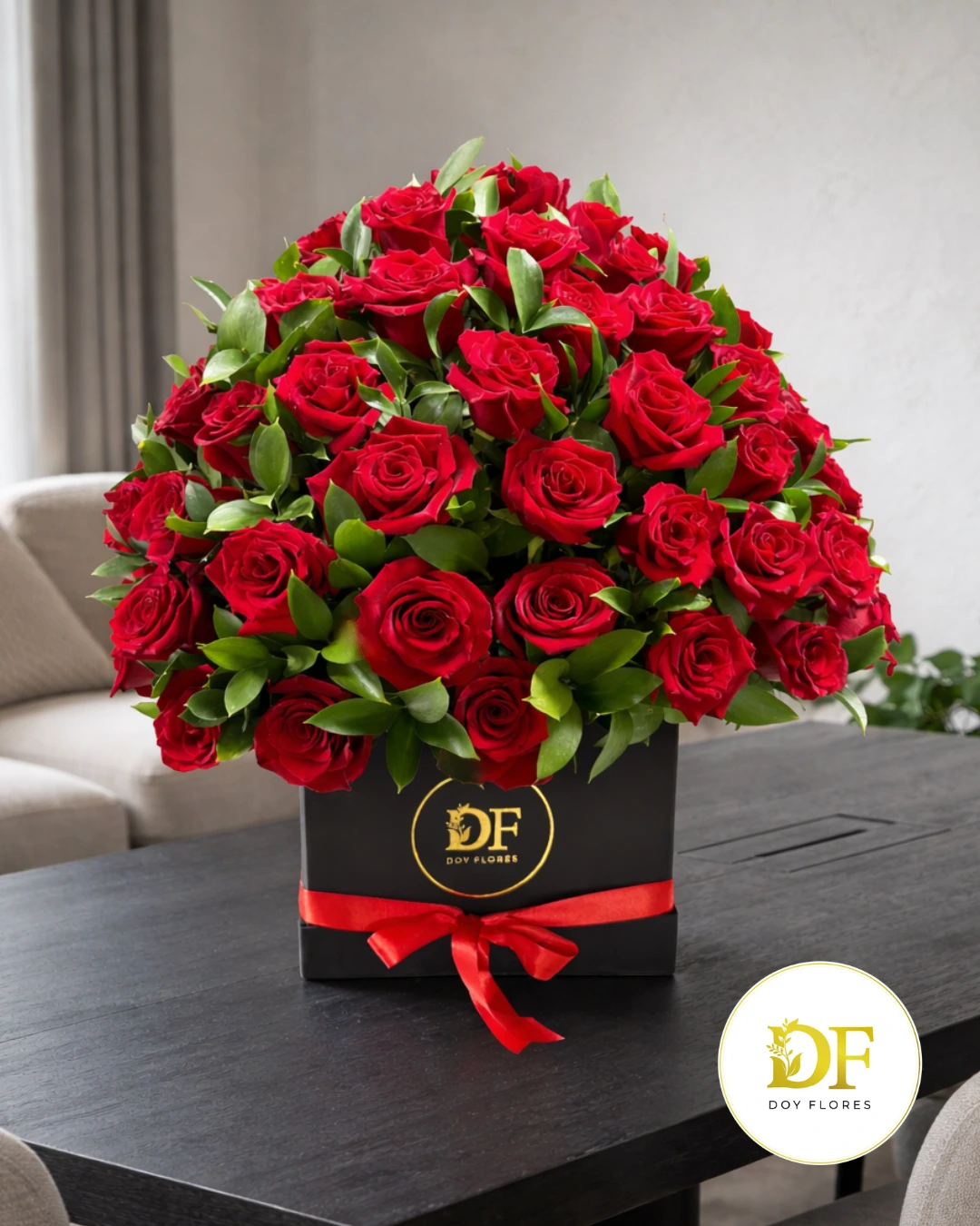 Caja Premium de Rosas Rojas