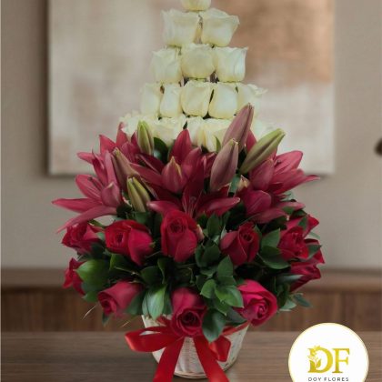 Ramo Premium de Rosas y Lirios